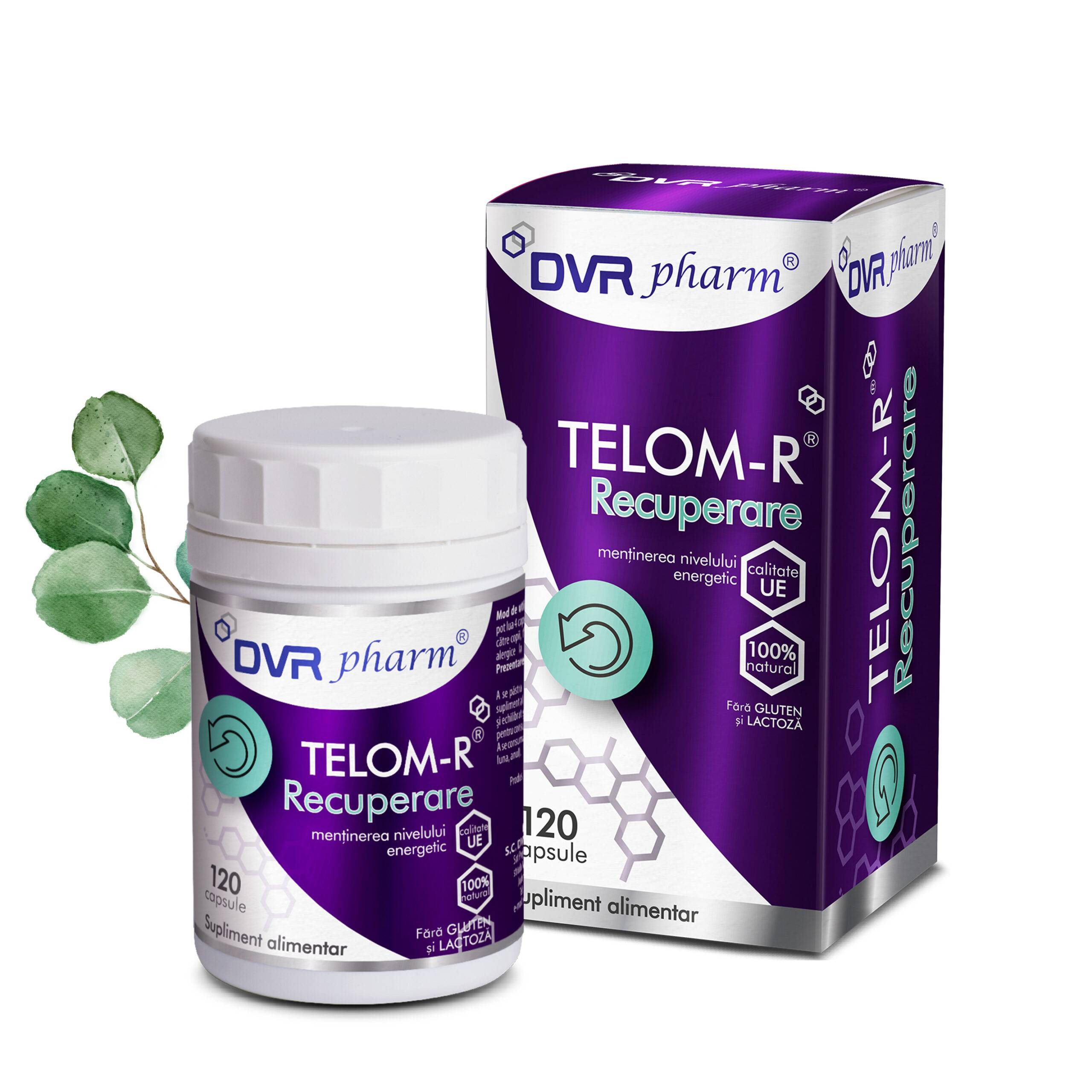 TELOM-R RECUPERARE, mentine nivelului energetic, 120 capsule, DVR Pharm