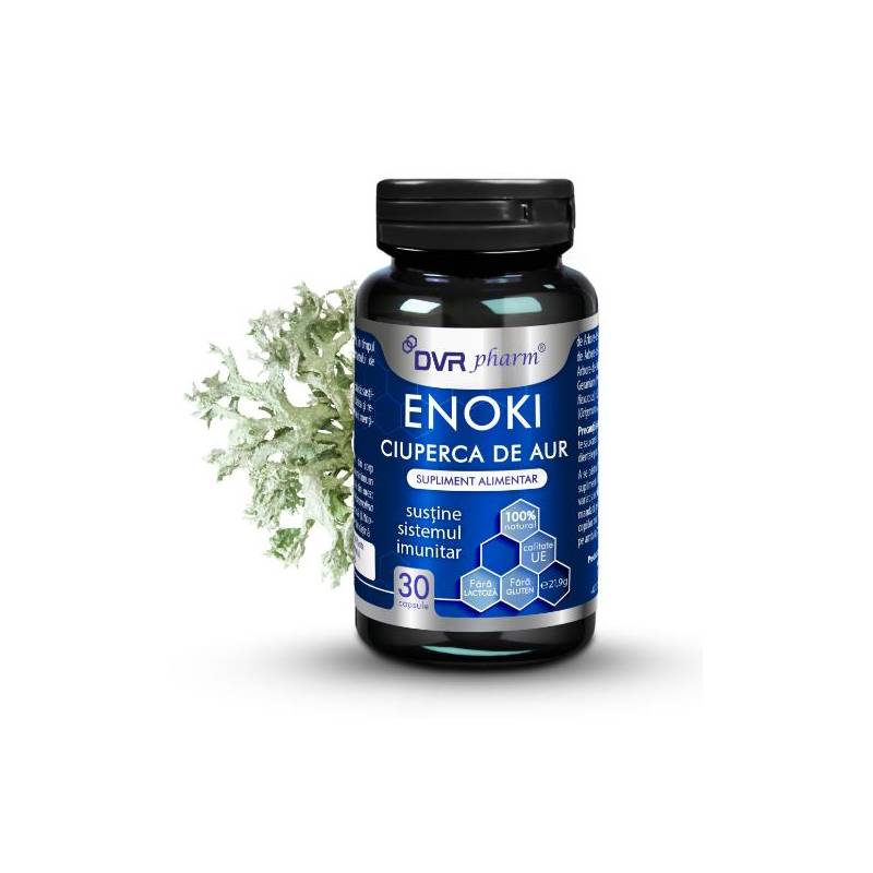 Enoki, Ciuperca de aur 30 capsule - DVR Pharm