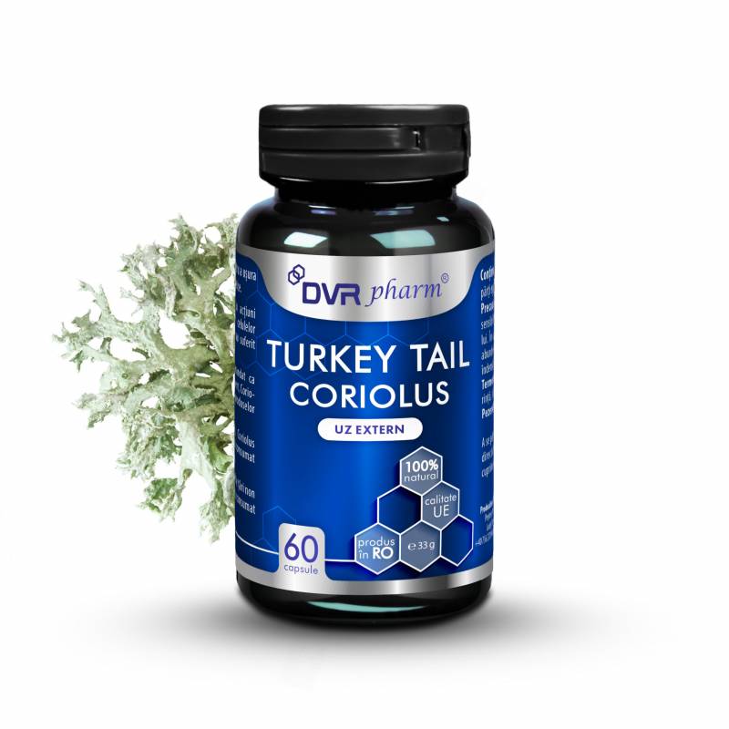 Turkey Tail - Coriolus, 60 capsule, DVR Pharm