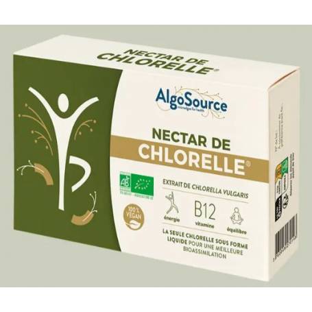 Chlorella Nectar Eco-Bio 5 flacoane x 30ml - Algo Source