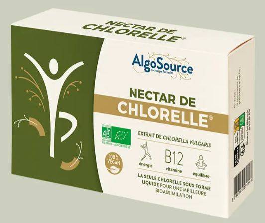 Chlorella Nectar Eco-Bio 5 flacoane x 30ml - Algo Source