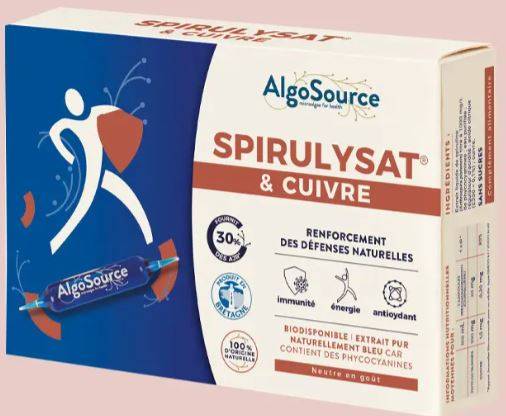 Spirulysat si Cupru 20 fiole - ALGO SOURCE