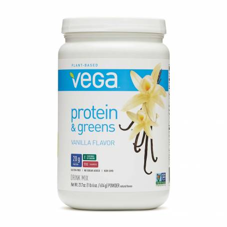 Vega Protein And Greens, Proteina Vegetala Si Verdeturi, Cu Aroma De Vanilie, 614 G, GNC