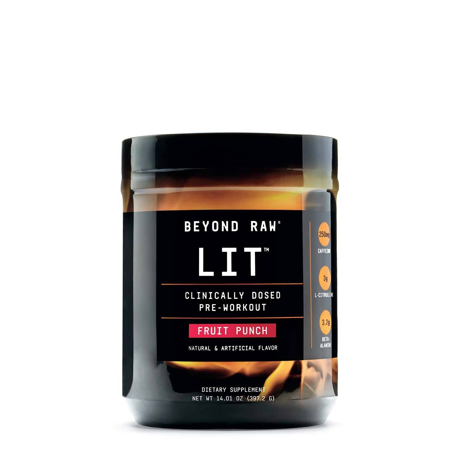 Beyond Raw Lit, Formula Pre-workout, Cu Aroma De Fructe, 397.2 G, GNC