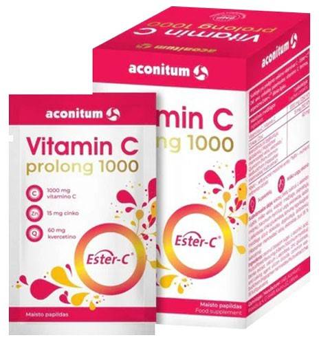 Vitamina C prolong 1000, 14 pliculete, Aconitum