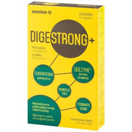 Digestrong +, sustine digestia, 6 tablete, Aconitum