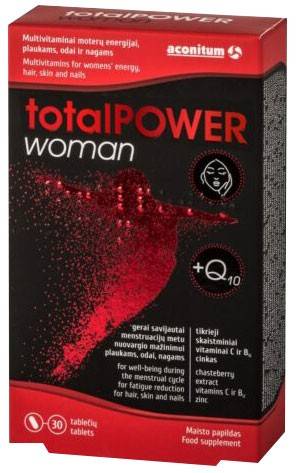 Total POWER woman, 30 tablete, Aconitum