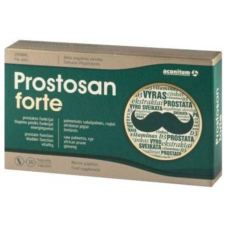 Prostosan forte, sustinerea prostatei si vezicii urinare, 30 capsule, Aconitum