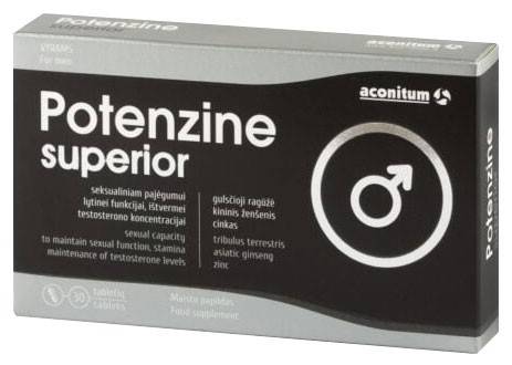 Potenzine superior, Potenta, 30 tablete, Aconitum