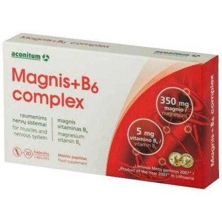 Magnis + B6 complex, 30 capsule, Aconitum