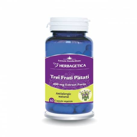 Trei frati patati, antialergic natural, 60 capsule, Herbagetica