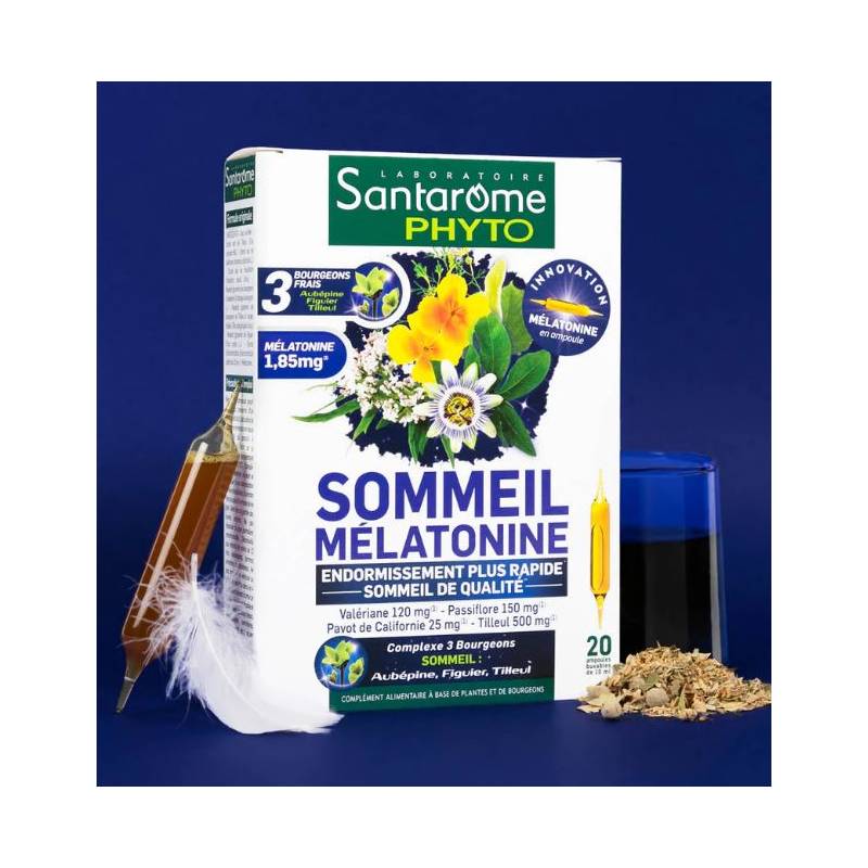 SOMMEIL Melatonina, 20 Fiole - SANTAROME