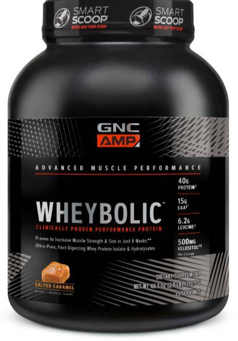 Proteina Din Zer Cu Aroma De Caramel Sarat, Amp Wheybolic 1312.5g - GNC