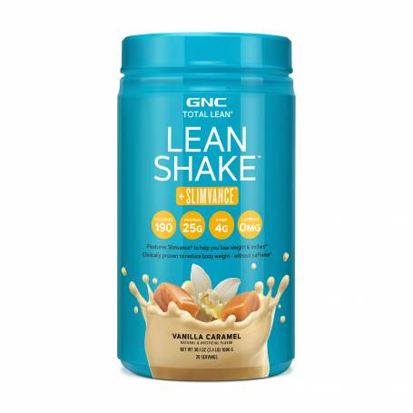 Total Lean® Lean Shake™ + Slimvance®, Shake Proteic cu Slimvance, cu Aroma de Vanilie si Caramel, 1080g - GNC