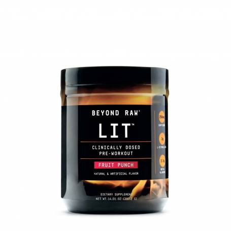 Beyond Raw® LIT™, Formula Pre-Workout, cu Aroma de Fructe, 397.2g - GNC