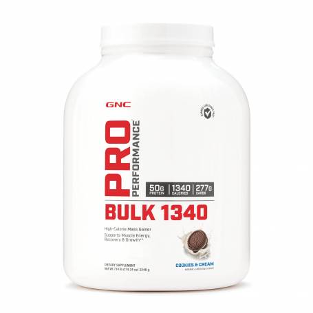 Pro Performance® Bulk 1340, Gainer cu Proteina si Carbohidrati, cu Aroma de Biscuiti si Frisca, 3240g - GNC