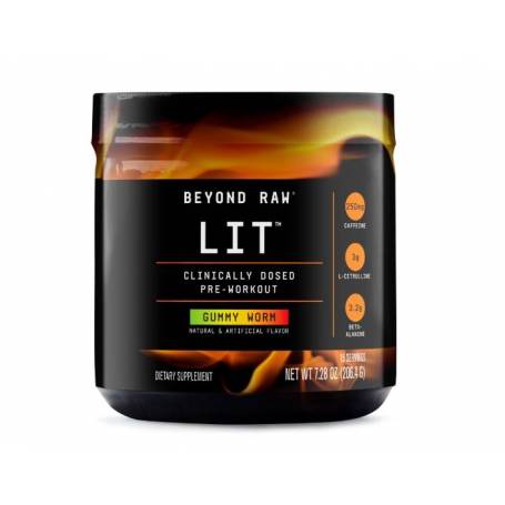 Formula Pre Workout Cu Aroma De  Gummy Worm, Beyond Raw Lit 211g - GNC