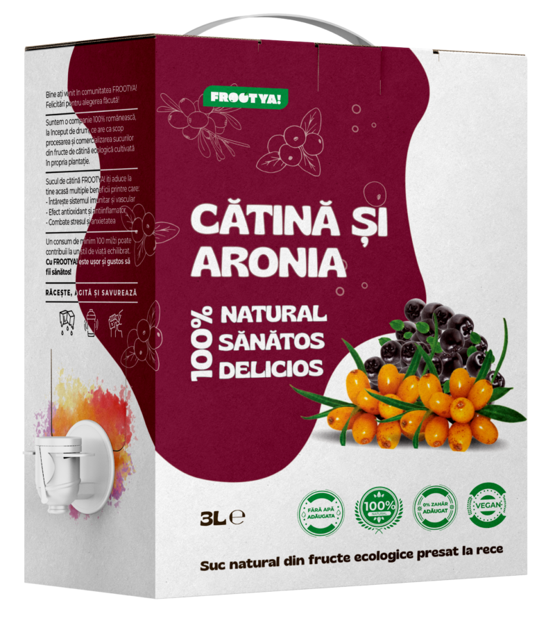 Suc de Catina cu Aronia, 100 % fruct, 3 litri, FROOTYA