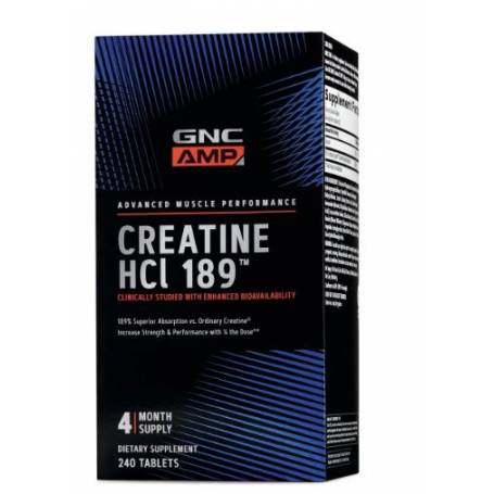 Amp Creatina Hcl 189, 240 Tb - Gnc