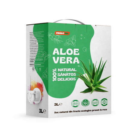 Aloe Vera, suc pur 100 %, 3 litri, FROOTYA