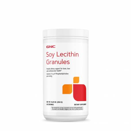 Soy Lecithin Granules, Lecitina Din Soia Granule, 454g - Gnc