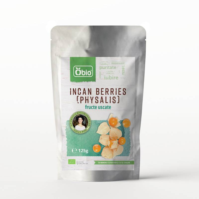 Incan Berries (Physalis) fructe uscate, 125g - Obio
