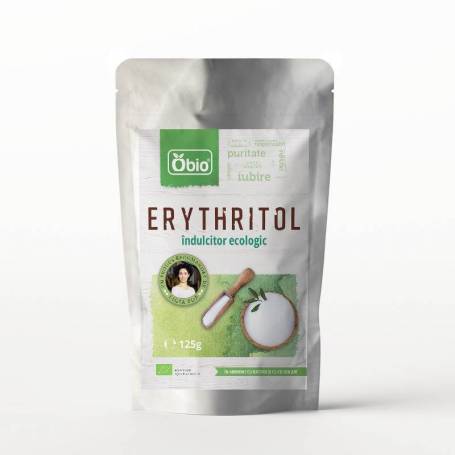 Erythritol indulcitor, eco-bio, 125g - Obio