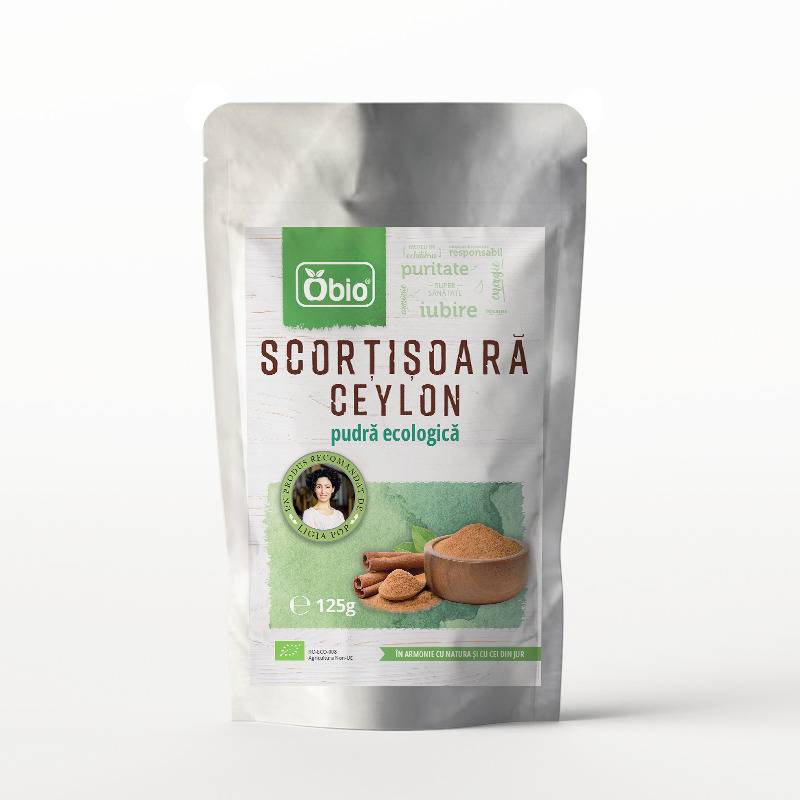 Scortisoara Ceylon pudra, eco-bio, 125g - Obio