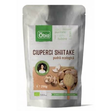 CIUPERCI SHITAKE Pulbere Raw Eco-Bio 250g - OBio