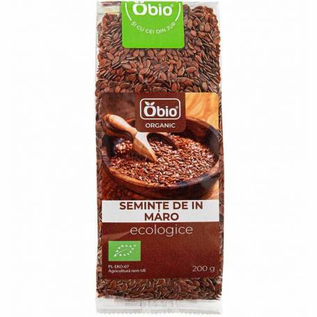 Seminte de in maro, eco-bio, 500 g, Obio