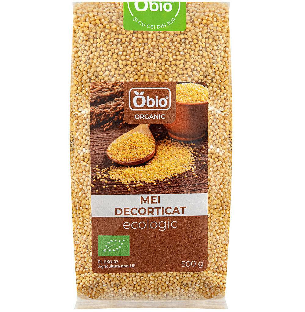 Mei decorticat, eco-bio, 500 g, Obio