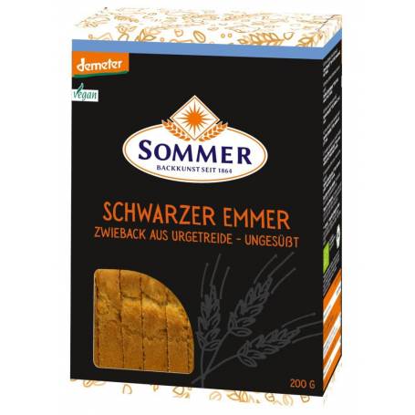 Paine crocanta din grau emmer integral Eco-Bio 200g - Sommer