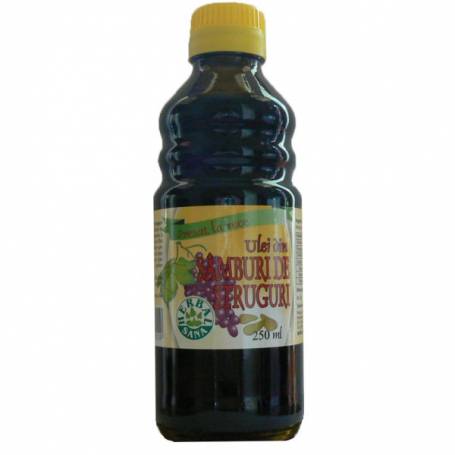 Ulei samburi struguri presat la rece, 250ml - Herbavit