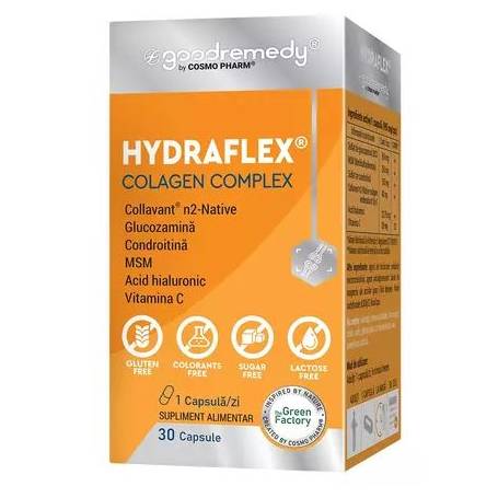 Hydraflex Colagen Complex, sustine sanatatea articulatilor, 30cps - Cosmo Pharm