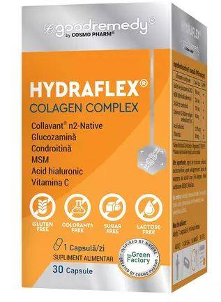 Hydraflex Colagen Complex, sustine sanatatea articulatilor, 30cps - Cosmo Pharm
