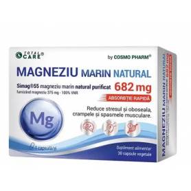 Magneziu Marin, 682mg, ajuta la cresterea densitatii osoase, 30cps - Cosmo Pharm