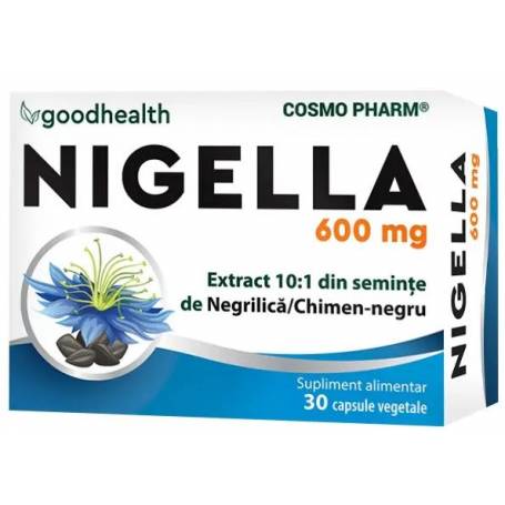 NIGELLA, NEGRILICA 600mg, 30 capsule - COSMO PHARM