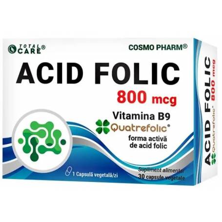 Acid Folic QUATREFOLIC 800mcg, 30 capsule - COSMO PHARM