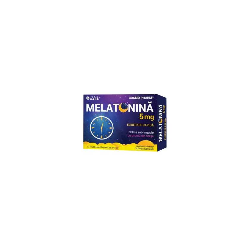 Melatonina eliberare rapida 5mg, 30 tablete sublinguale - Cosmopharm