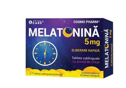 Melatonina eliberare rapida 5mg, 30 tablete sublinguale - Cosmopharm