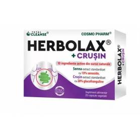 Herbolax + Crusin,  sustine microflora intestinala, 20cps - Cosmopharm