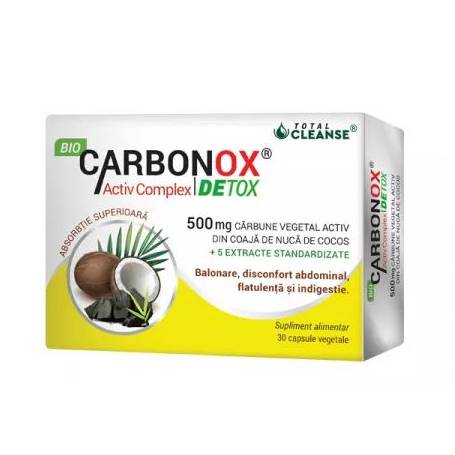 Bio Carbonox Activ Complex Detox, 500 mg, 30cps - Cosmo Pharm