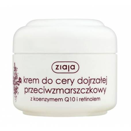 Cremă de față anti-rid "Q10", 50ml - ZIAJA