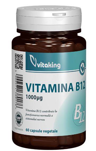 VITAMINA B12, 1000mcg, 60 capsule - VITAKING