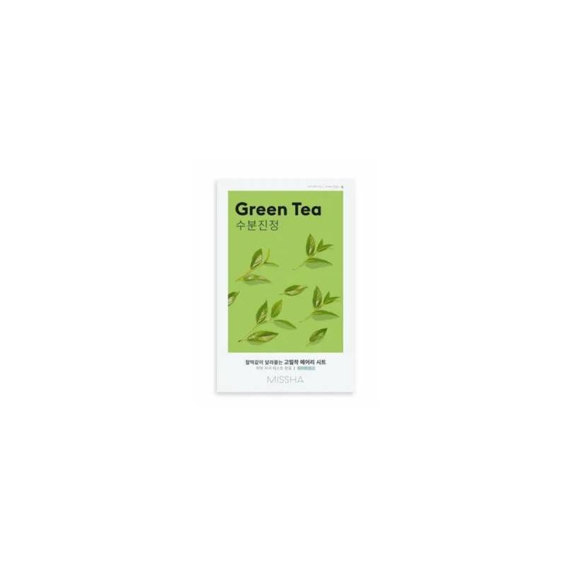 masca cu ceai verde pentru puncte negre Masca pentru ten uscat cu extract de ceai verde, 19g - Missha