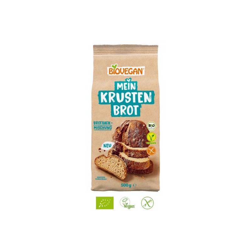 Mix de faina pentru paine cu crusta, Fara Gluten Eco-Bio 500g -