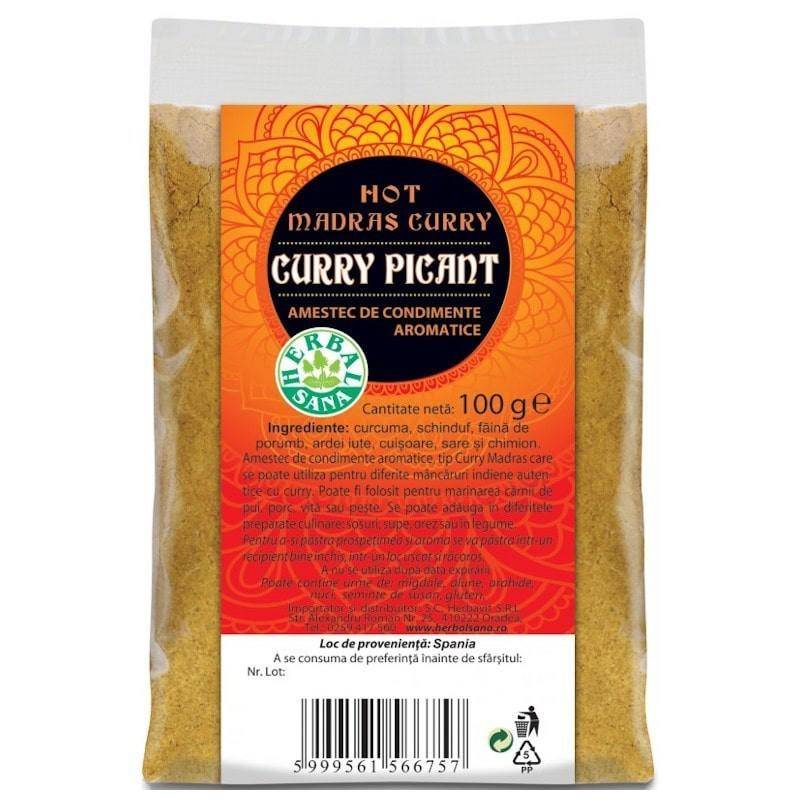 Curry picant, 100 g, HERBAVIT