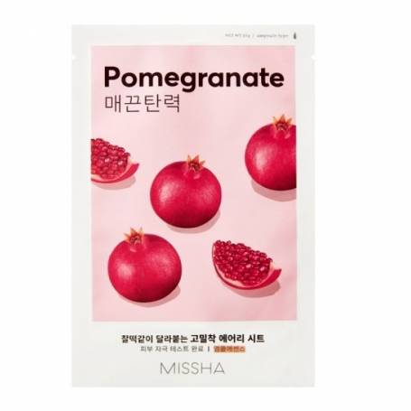 Masca tip servetel cu extract de rodie pentru elasticitate Airy Fit, 19 g, Missha