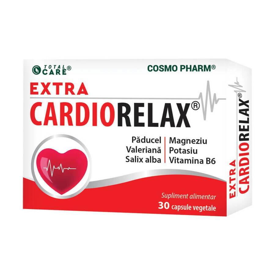 Extra CardioRelax, sustine sanatatea cardiovasculara, 30 capsule, CosmoPharm