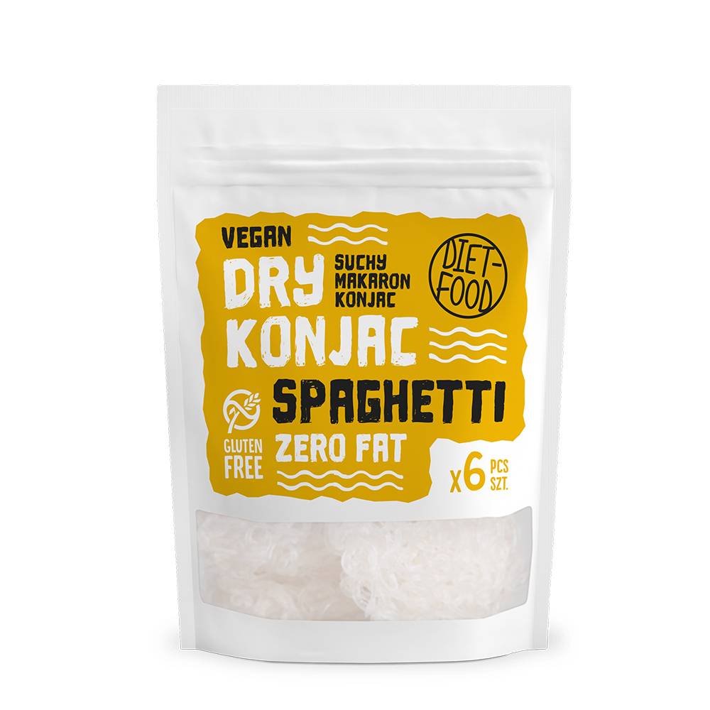 Paste konjac uscate, SHIRATAKI Spaghetti, 150g - Diet-Food